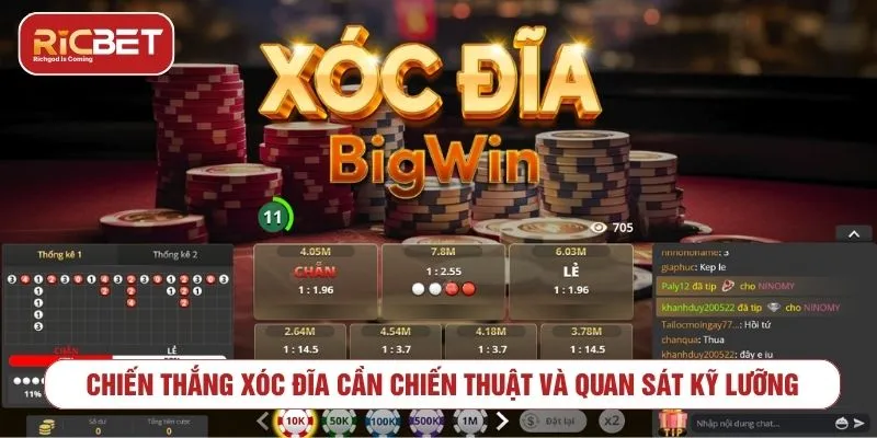 Chiến thắng xóc đĩa online cần chiến thuật và quan sát kỹ lưỡng