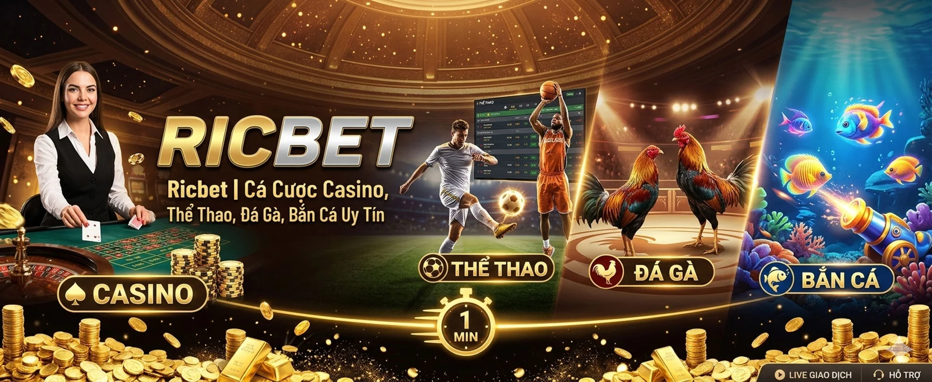Ricbet | Cá Cược Casino, Thể Thao, Đá Gà, Bắn Cá Uy Tín